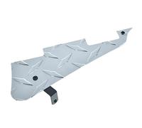Dopro Diamond Plate LP - Golpeador de guitarra eléctrica de metal de aluminio con soporte de acero negro y tornillos de montaje para USA Les Paul Silver
