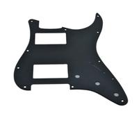 Dopro Golpeador de 11 agujeros estilo ST Dual Humbucker HH para guitarras American Strat con doble pastilla humbucking, agujero de esquina cuadrado, negro mate