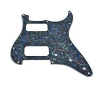 Dopro Golpeador de 11 agujeros estilo ST Dual Humbucker HH para guitarras American Strat con doble pastilla humbucking con agujero redondo de esquina perla abulón