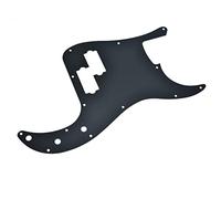 Dopro Golpeador de aluminio mate de 13 agujeros de precisión P Bass Pickguard Metal anodizado P Bass Pick Guard para Estados Unidos/México Precision P Bass negro mate