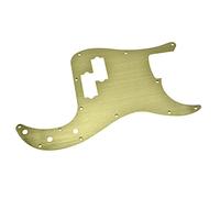 Dopro Golpeador de bajo de precisión anodizado de aluminio de estilo moderno de 13 agujeros, compatible con American Fender P Bass Gold