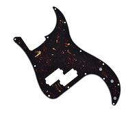 Dopro Golpeador de bajo de precisión de 13 agujeros PB P Bass Scratch Plate para USA/Mexican FD Precision Bass Dark Tortoise