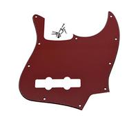 Dopro Golpeador de bajo Jazz Bass J para defensas de 4 cuerdas, color rojo