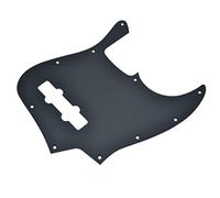 Dopro Golpeador de bajo Jazz J de aluminio mate de 10 agujeros, metal anodizado, placa de rayones para Estados Unidos/México Jazz J Bass negro mate