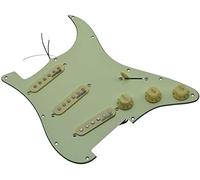 Dopro Golpeador de guitarra cargado con pastillas Wilkinson precableado ST golpeador para Estados Unidos/México FD Strat Stratocaster verde menta