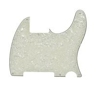 Dopro Golpeador de guitarra en blanco con 5 agujeros para FD Telecaster Esquire Aged Pearl
