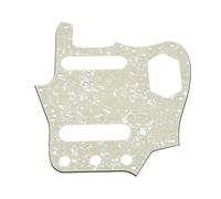 Dopro Golpeador de guitarra JAG Vintage JAG, placa para arañazos compatible con American Jaguar Aged Pearl