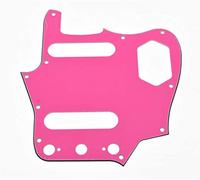 Dopro Golpeador de guitarra JAG Vintage JAG Scratch Plate se adapta a American Jaguar Pink 3 capas
