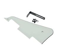 Dopro Golpeador de guitarra LP de 3 capas marfil con soporte negro para Epiphone Les Paul