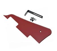 Dopro Golpeador de guitarra LP de 3 capas rojo con soporte negro para Epiphone Les Paul