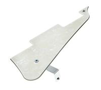 Dopro Golpeador de guitarra LP y soporte de acero inoxidable LP con tornillos de montaje de acero cromado para USA Les Paul Aged Pearl