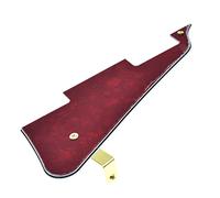 Dopro Golpeador de guitarra LP y soporte de acero inoxidable LP con tornillos de montaje de acero dorado para USA Les Paul Red Pearl