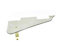 Dopro Golpeador de guitarra LP y soporte de acero inoxidable LP con tornillos de montaje de acero dorado para USA Les Paul Aged Pearl