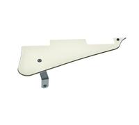 Dopro Golpeador de guitarra LP y soporte de acero inoxidable LP con tornillos de montaje de acero negro para USA Les Paul Envejecido Blanco