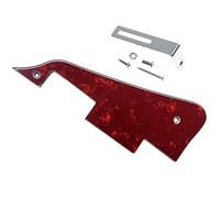 Dopro Golpeador de guitarra Perla Roja LP con soporte cromado para Epiphone Les Paul