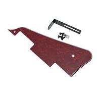 Dopro Golpeador de guitarra Red Pearl LP con soporte negro para Epiphone Les Paul