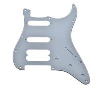 Dopro Golpeador de guitarra ST/Strat HSS de 11 agujeros, sin agujeros para tornillos para American Ultra Series Strats White 3 capas