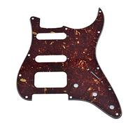 Dopro Golpeador de guitarra Strat HSS de 11 agujeros 2 tornillos Humbucking Pickup Mount para American FD Stratocaster Vintage Tortoise