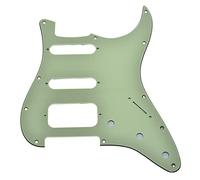 Dopro Golpeador de guitarra Strat HSS de 11 agujeros con 2 tornillos Humbucking para American FD Stratocaster, color verde menta