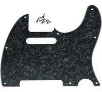 Dopro Golpeador de guitarra Tele de 8 agujeros para rayar para Estados Unidos/Mexicanos FD Telecaster Black Pearl