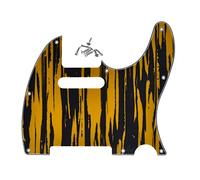 Dopro Golpeador de guitarra Tele de 8 agujeros para rayar para Estados Unidos/mexicanos FD Telecaster Tawny Stripe