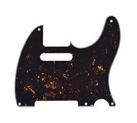 Dopro Golpeador de guitarra Tele vintage de 5 agujeros, para Fender Telecaster de Estados Unidos/México, tortuga oscura