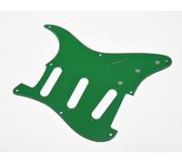 Dopro Golpeador de guitarra Vintage Strat SSS de 8 agujeros, placa para arañazos para Estados Unidos/México FD Strat verde, 3 capas
