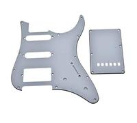 Dopro Golpeador HSS para guitarra y trémolo, placa trasera para guitarra Yamaha Pacífica, color blanco, 3 capas