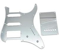 Dopro Guardabarros HSS y cubierta de trémolo para guitarra, placa trasera plateada con espejo para guitarra Yamaha PACIFICA
