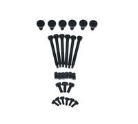 Dopro Juego completo de tornillos de afinador fino de trémolo de acero inoxidable para insertar cuerdas, tornillos de montaje de sillín, tuerca de bloqueo y tornillos de bloqueo de cuerda para FR