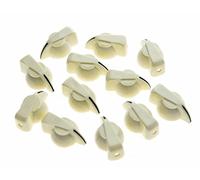 Dopro - Juego de 12 tornillos para guitarra (cabeza plana, cabeza de pollo, puntero de efecto, 12 unidades)