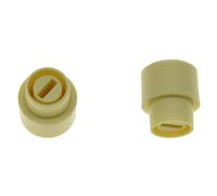 Dopro - Juego de 2 perillas para interruptor de barril, 3 o 4 direcciones, para U.S. Tele/Telecaster, color negro/marfil/blanco