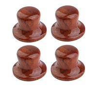 Dopro - Juego de 2 pomos de madera para guitarra, bajo, sombrero, perillas de madera para macetas métricas de diferentes maderas