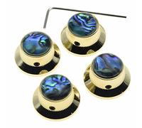 Dopro - Juego de 4 pomos para sombrero Abalone LP con tornillo, dorado