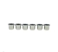 Dopro Juego de 6 casquillos de cuerda de latón a través del cuerpo de 5/16 pulgadas para guitarras American Standard/Vintage Tele/Telecaster versión mejorada cromada