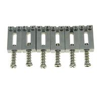 Dopro - Juego de 6 sillines para puente de guitarra (acero inoxidable)