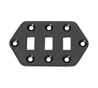 Dopro Panel de control para guitarra eléctrica, pastilla y pastilla, cubierta para Vintera/Classic Jaguar Guitarra Negro