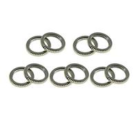 Dopro Paquete de 10 tuercas de interruptor de guitarra de 15/32 pulgadas de Estados Unidos Spec para interruptores Switchcraft Níquel