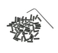 Dopro Paquete de 100 tornillos de ajuste de altura para puente de guitarra de acero inoxidable #4-40 x 5/16 para FD Strat/Tele