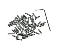 Dopro Paquete de 100 tornillos de ajuste de altura para puente de guitarra de acero inoxidable M3x10mm para FD Stratocaster/Telecaster