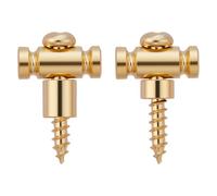 Dopro Paquete de 2 guías de cuerda de guitarra de acero inoxidable estilo barril, retenedores de cuerda de acero con espaciadores extra cortos y altos para la mayoría de guitarras eléctricas, color