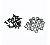 Dopro Paquete de 20 tuercas y tornillos de soporte de golpeador #6-32 Phillip Head Guitarra Golpeador Tornillos para Estados Unidos Gibson o Epiphone Les Paul Negro