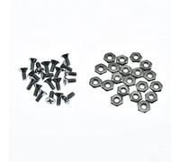 Dopro Paquete de 20 tuercas y tornillos de soporte de golpeador #6-32 Phillip Head Guitarra Golpeador Tornillos para Estados Unidos Gibson o Epiphone Les Paul Chrome