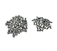 Dopro Paquete de 30 tornillos de montaje de tuerca de bloqueo de puente de trémolo de acero inoxidable para montaje de puente para FR