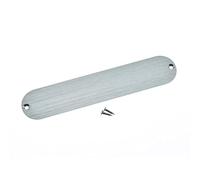 Dopro Placa de control en blanco estándar de 32 mm de ancho sin agujero Placa de control de tele anodizado de aluminio para Fender Telecaster Silver