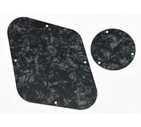 Dopro Placa de control posterior LP Placa de interruptor Cubierta de cavidad para USA Les Black Pearl