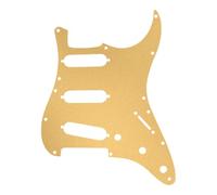 Dopro - Placa de protección de latón para guitarra de tamaño universal, para 8 agujeros/11 agujeros, estilo clásico americano/moderno ST/Strat