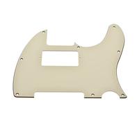 Dopro Protector de púa de guitarra Humbucker Tele de 8 agujeros para USA/Mexican FD Telecaster color blanco envejecido de 3 capas