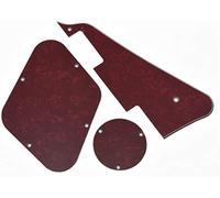 Dopro Red Pearl LP Golpeador y placa trasera interruptor placa cubierta cavidad para Epiphone Les Paul