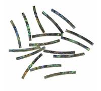 Dopro Roseta de guitarra de Nueva Zelanda con tiras curvadas de concha de abulón para guitarra, tamaño 125 mm x 2 mm x 1,5 mm